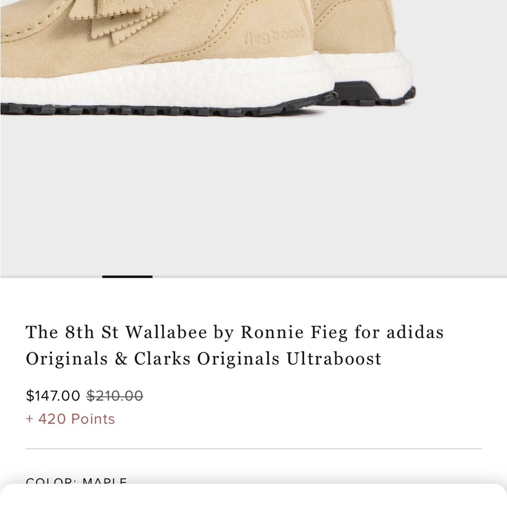 Clark’s x Ronnie Fieg Wallabee Ultraboost - Picture 14 of 14
